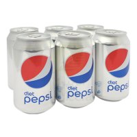 PEPSI Diet Soft Drink Can 330ml x 6
