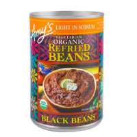 AMY'S Refried Beans Organic Light In Sodium Black 15.4oz