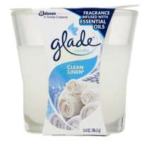 Glade Candle Clean Linen3.4Oz