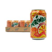 MIRINDA Orange Soft Drink Can 330ml x 24