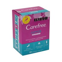 CAREFREE Cotton Pantiliners Unscented 30's