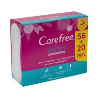 CAREFREE Breathable Fresh Scent Pantyliners 76's