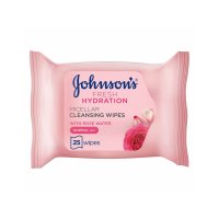 J&J Micellar Cleansing Wipes with Rose Water 25 Wipes
