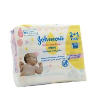 JOHNSON'S Extra Sensitive Baby Wipes 2+1 Free - 168'S