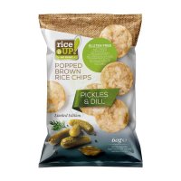 RICE UP Popped Brown Rice Chips Pickles & Dill 60g