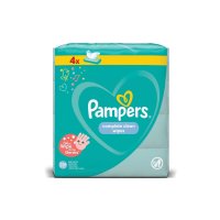 PAMPERS Baby Wipes Fresh Clean 64's x 4