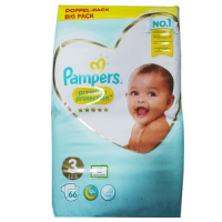 PAMPERS Premium Protection Baby Diapers Size 3, 66pcs
