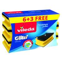 VILEDA GLITZI SPONGE SCOURER 6+3 FREE