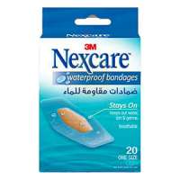 Nexcare Plaster Clear Waterproof Bandages  26Mmx57Mm 20Pack