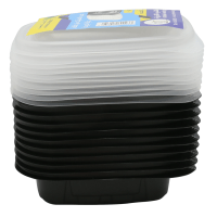 AL WATANIA Black Container 8oz 10pcs