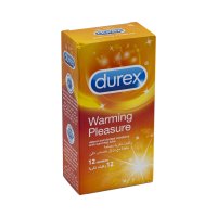 Durex Warming Pleasure Ribbed & Dotted Condoms With Warming Lube 12pcs