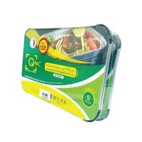 QPAC Aluminium Container With Lids 5pc x  2packs