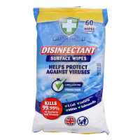 GREENSHIELD DISINFECTANT SURFACE WIPES 60S