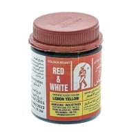 SOLDIER BRAND Red & White Synthetic Food Colour Lemon Yellow 100g