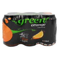 GREEN ORANGE JUICE CAN 330ML x 6