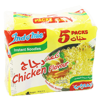 INDOMIE Instant Noodles Chicken Flavour Pack 5pcs×75g