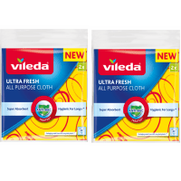 VILEDA FRESH ALL PURPOSE CLOTH 2PCS X2