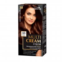 JOANNA Multi Cream Color Chesnut Brown 38'S
