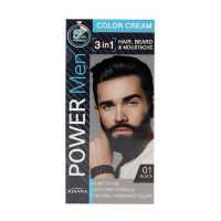 POWER MEN COLOR CREAM 01 BLACK