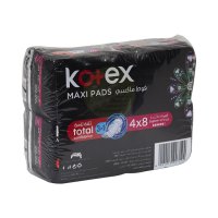 KOTEX Maxi Super Pads With Wings 8padsx4pcs