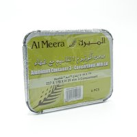 AL MEERA Aluminum Food Container Medium 6pcs