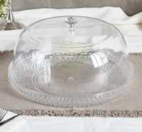 VAGUE ACR CAKE PLATE W/CVR SET 31CM 1233
