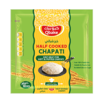 QBAKE Half Cooked Chapati 10pcs, 400g