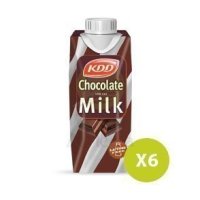 KDD Low Fat Milk Chocolate Flavor Lactose Free 250ml x 6