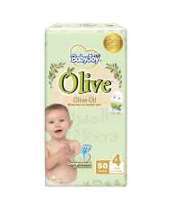 BABYJOY DIAPERS OLIVE MEGA PK LARGE 50S