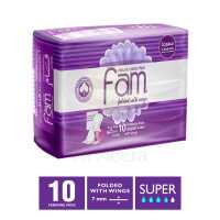 FAM TRIFOLD PADS WITH WINGS SUPER 10S