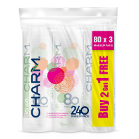 SANITA Charm Cotton Pads 80's x 3