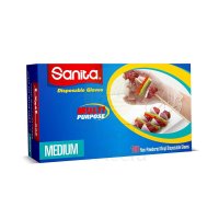 SANITA Vinyl Gloves Powder-Free Medium 100's