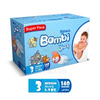 SANITA Bambi Diapers Super Pack Medium 140's @Offer
