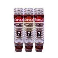 SANITA Paper Cups 7oz, 50pcs x 3 packs