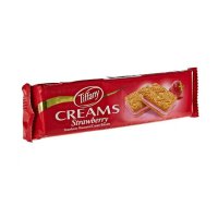 TIFFANY Creams Biscuits Strawberry Flavoured 90g