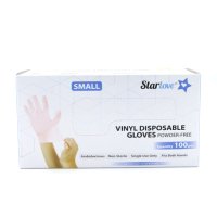 STARLOVE Vinyl Gloves Powder-Free Small 100's