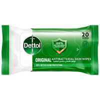 Dettol Original Antibacterial Skin Wipes, 20