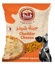 BALADNA SHREDDED CHEDDAR CHEESE 450G