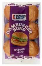 LONDON BAK HAMBURGER BUNS 400G