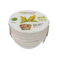 Food Pack Bio Corn Starch Shell Shaped Bowl 500ML 404