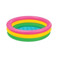 INTEX Sunset Glow Baby 3-Ring Pool with Inflatable Floor 61x22cm