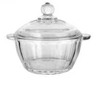 RYB GLASS CASSEROLE 1800ML WITH LID 1077