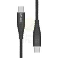 PROMATE Cable Braided USB-C TO C 1M BLACK