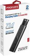 PROMATE PERK TRAVEL KIT CABLE USB C&A