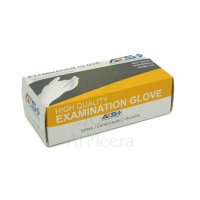 ATS High Quality Examination Latex Gloves Medium 100's