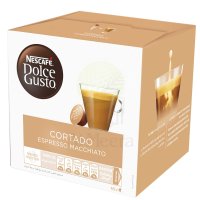 NESCAFE DOLCE GUSTO Cortado Espresso Macchiato Coffee Capsules 100.8g/16pc