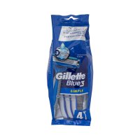 Gillette Blue3 Simple Disposable Razor 4pcs