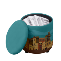 Ottoman Arabic Skyline L 38X38X50Cm