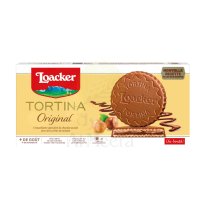 LOACKER Tortina Original Crispy Milk Chocolate with Hazelnut Cream Pack 125g