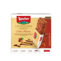 LOACKER Wafer Patisserie Snack Creme Noisette 63g